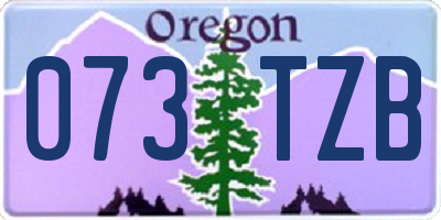 OR license plate 073TZB
