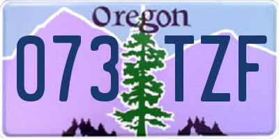 OR license plate 073TZF