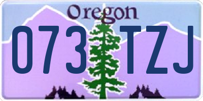 OR license plate 073TZJ