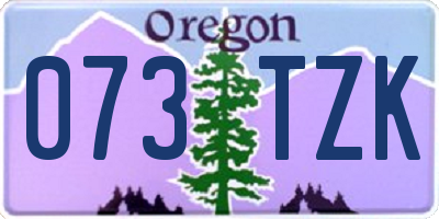 OR license plate 073TZK