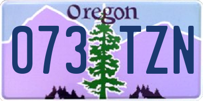 OR license plate 073TZN