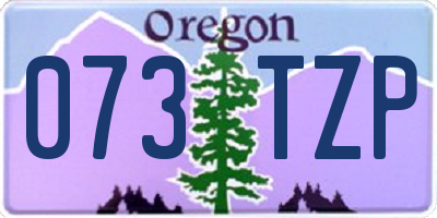 OR license plate 073TZP