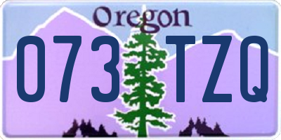 OR license plate 073TZQ