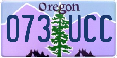 OR license plate 073UCC