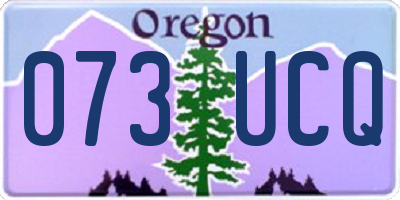 OR license plate 073UCQ