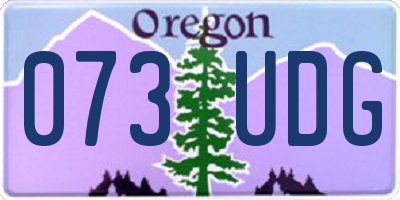 OR license plate 073UDG