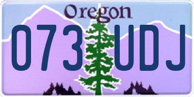 OR license plate 073UDJ