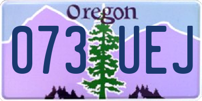 OR license plate 073UEJ
