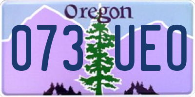 OR license plate 073UEO