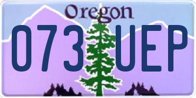 OR license plate 073UEP
