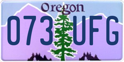 OR license plate 073UFG