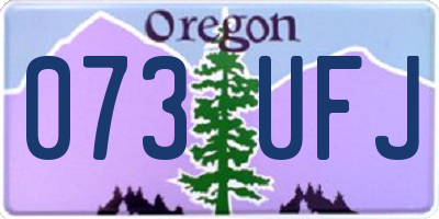 OR license plate 073UFJ