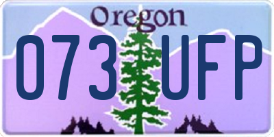OR license plate 073UFP