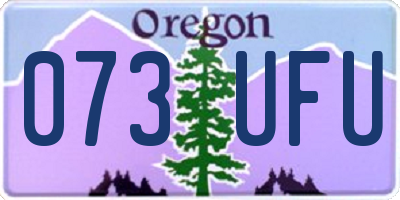 OR license plate 073UFU