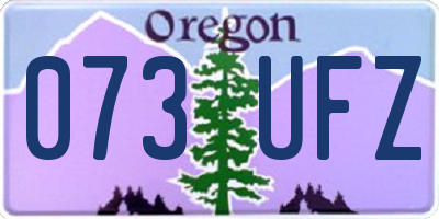 OR license plate 073UFZ