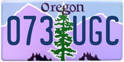 OR license plate 073UGC