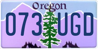 OR license plate 073UGD