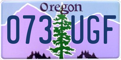 OR license plate 073UGF