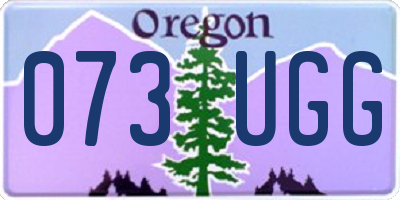 OR license plate 073UGG