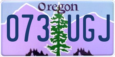 OR license plate 073UGJ