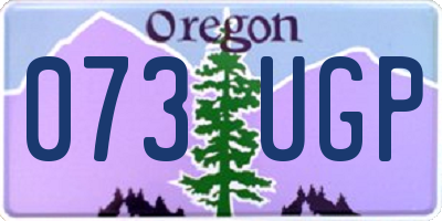 OR license plate 073UGP