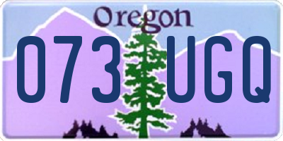 OR license plate 073UGQ