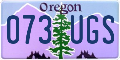 OR license plate 073UGS