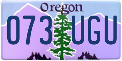 OR license plate 073UGU