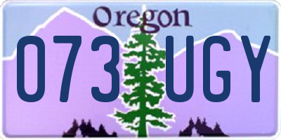 OR license plate 073UGY