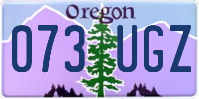 OR license plate 073UGZ
