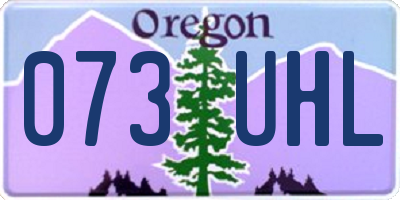OR license plate 073UHL