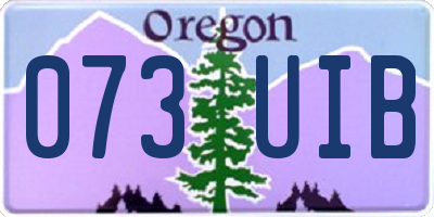 OR license plate 073UIB