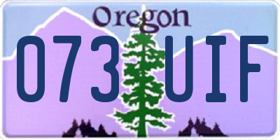 OR license plate 073UIF