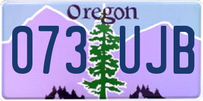 OR license plate 073UJB