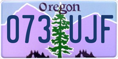 OR license plate 073UJF