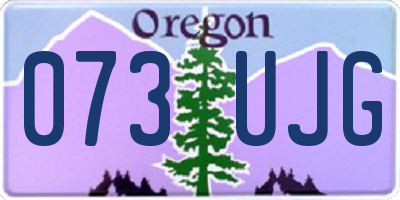 OR license plate 073UJG