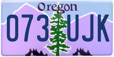 OR license plate 073UJK
