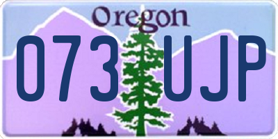 OR license plate 073UJP