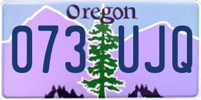 OR license plate 073UJQ
