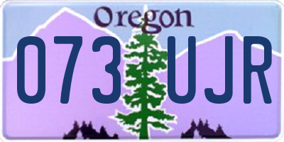 OR license plate 073UJR