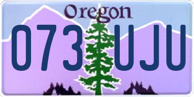 OR license plate 073UJU