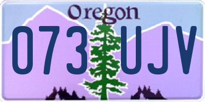 OR license plate 073UJV