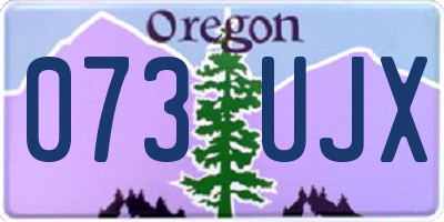 OR license plate 073UJX