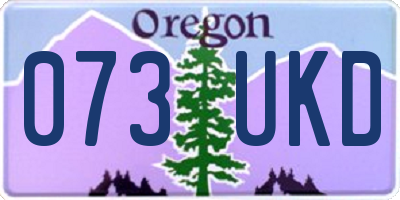 OR license plate 073UKD