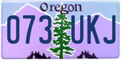 OR license plate 073UKJ