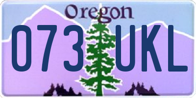 OR license plate 073UKL
