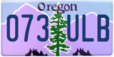 OR license plate 073ULB