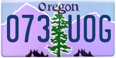 OR license plate 073UOG