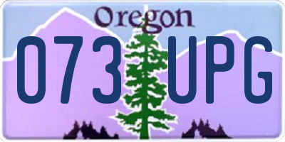 OR license plate 073UPG