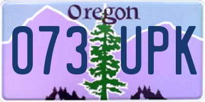 OR license plate 073UPK